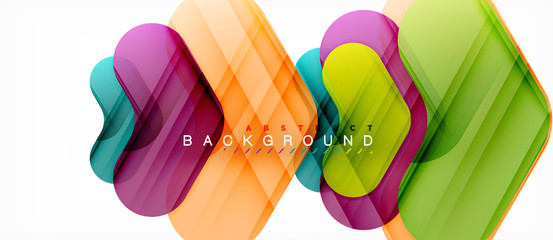 Colorful glossy arrows abstract background