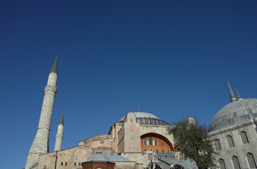 Fototapeta na wymiar Hagia Sophia Mosque from Istanbul, turkey
