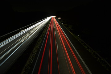 Fototapeta na wymiar Autobahnlichter