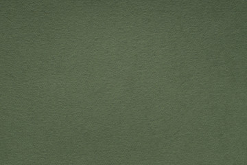 moss green paper texture background. colored cardboard fibers and grain. empty space concept.