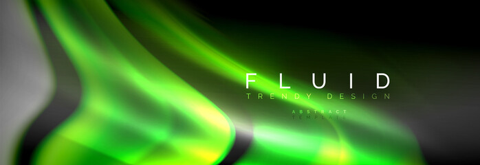 Fluid color wave line background. Trendy abstract layout template for business or technology presentation, internet poster or web brochure cover, wallpaper