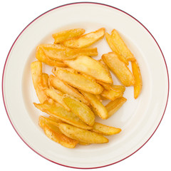french fries with ketchup