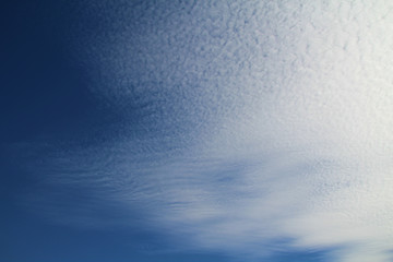 Blue Sky with Feathered Clouds