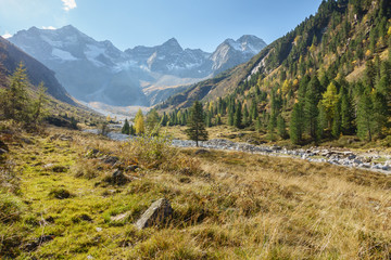 Berglandschaft im Herbst im Zillertal Tirol