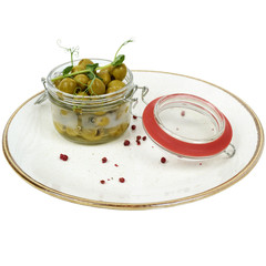 Olives on a plate
