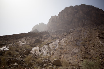 Felsen und Berg im Oman