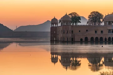 Fotobehang Jal Mahal Lake Palace - Jaipur, Rajasthan, India © Michael Weiser