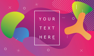 Minimal fluid abstract vector design