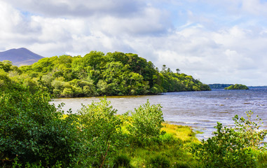 scenic views from an Irish traditional Horse and Jaunting car trip around Lake Killarney and park area