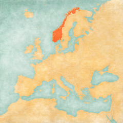 Map of Europe - Norway