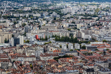 view of Grenoble since the Bastille