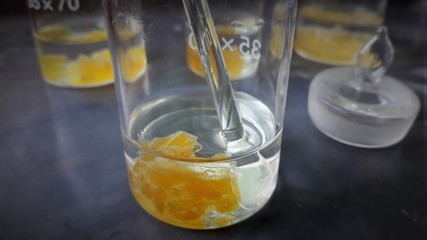 Study of physical and chemical parameters, obtaining the extract of substances