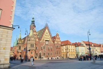 Rynek i ratusz we Wrocławiu