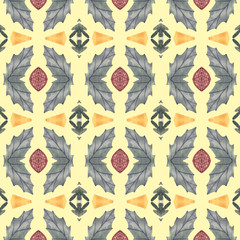 Stunning watercolor pattern for ceramic tiles and decoration