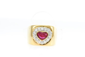 luxury jewelry on white background