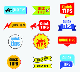 Quick tips banner or help full banner for books, magazine, website and other material printing. easy to modify