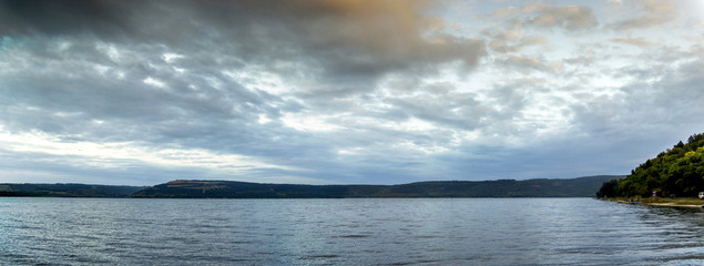 bay on big river panorama