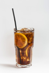 cola with ice