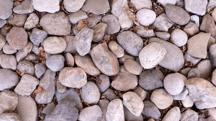 Steine am Weg mit Blätter, Herbst Weg, grafisch, Hintergrund