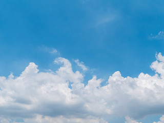 Blue sky background with clouds, background sky