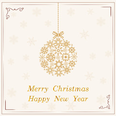 Christmas ball vector