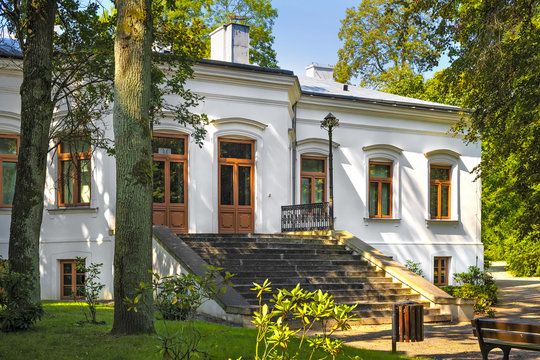 Czarnolas, Poland - Historic manor house in Czarnolas hosting the museum of Jan Kochanowski - iconic Polish renaissance poet and writer