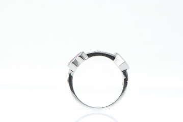 Fototapeta premium luxury jewelry on white background