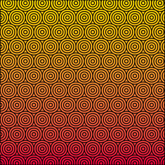 color and circular lines pattern