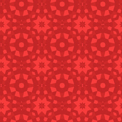 Seamless color pattern from a variety of geometric shapes.