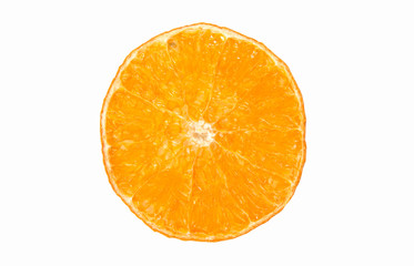Orange slice isolated on white background