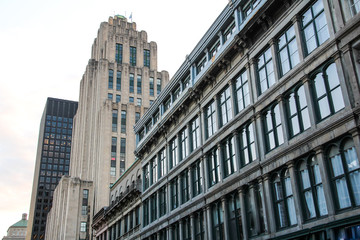 Fototapeta na wymiar Buildings in Montreal, Canada