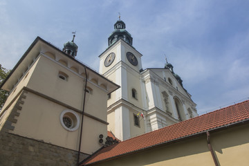Fototapeta na wymiar Monastery of Kalwaria Zebrzydowska, and the UNESCO world heritage site in Lesser Poland