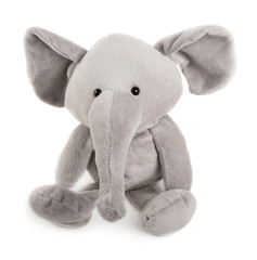 Naklejka premium Grey toy elephant