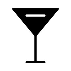 Cocktail Glass Food Restaurant Bar Diner Drink vector icon