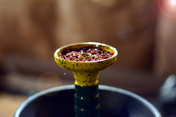 smoking mixture in a bowl for tobacco