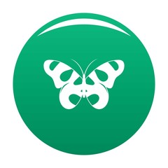 Flying butterfly icon. Simple illustration of flying butterfly vector icon for any design green