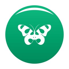 Flying butterfly icon. Simple illustration of flying butterfly vector icon for any design green