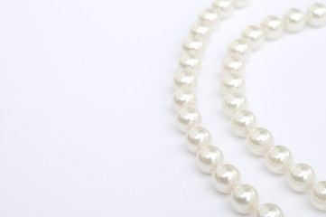 Pearls isolated on white