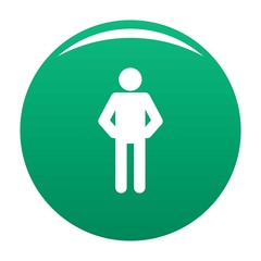 Stick figure stickman icon pictogram. Vector simple illustration of stickman icon isolated on white background. Man human stick sign