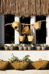 Artisan bag shop in Cadaques, Costa Brava, Spain