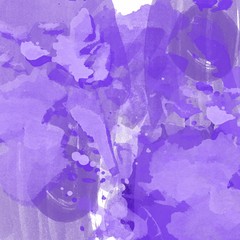 Purple, white, lilac stain paints. Watercolor, strokes on paper. Beautiful abstract palette mix for prints, scrapbooking, design, templates, interior, covers, wallpapers, fabric, textile, posters.