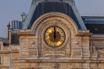 Paris. The clock on the tower.