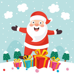 Vector Illustration Of Christmas