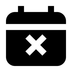 Calendar Date Schedule Remove Gui Web vector icon