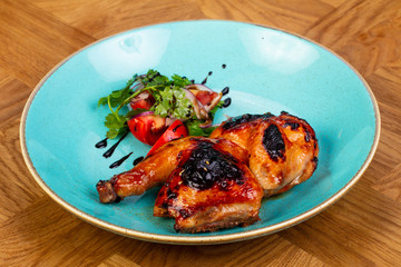 Roasted half chicken