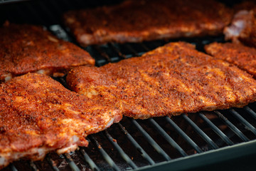 Ribs on the grill
