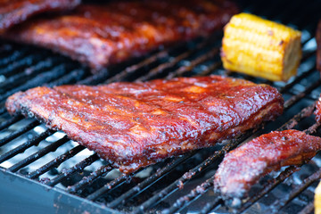Ribs on the grill