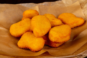 Golden chicken nuggets