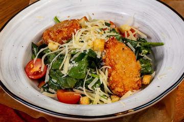 Traditional Caesar salad