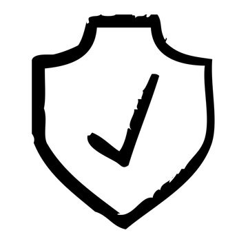 Ceck Shield Security Safety Protection Secure vector icon